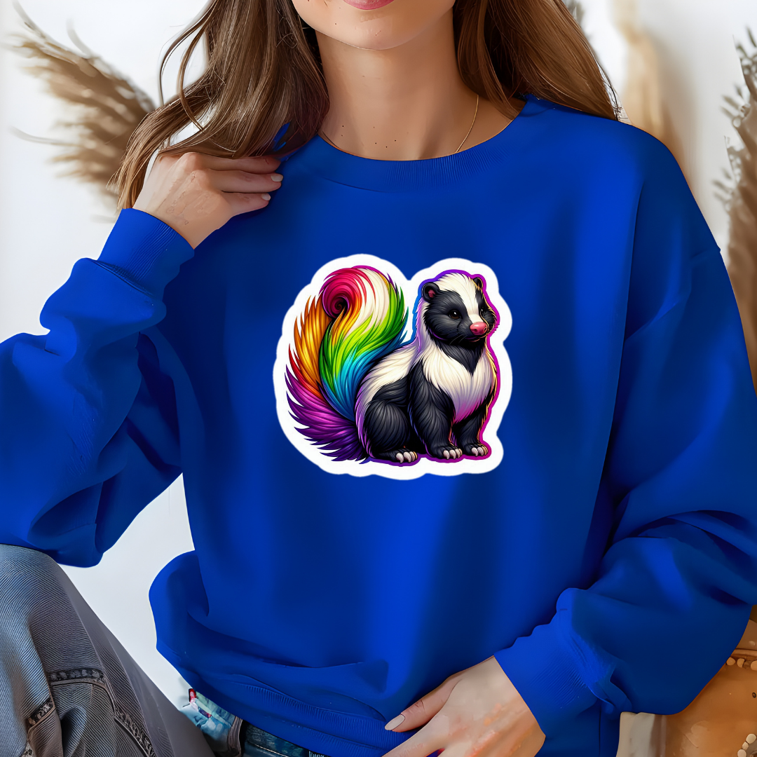 Rainbow Skunk Sweatshirt