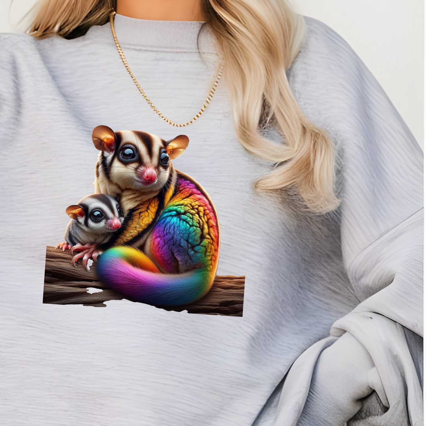 Rainbow Sugar Glider Sweatshirt
