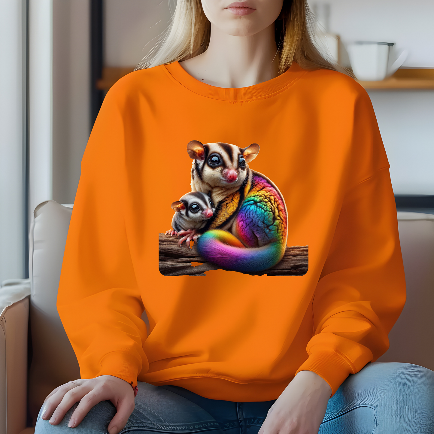 Rainbow Sugar Glider Sweatshirt