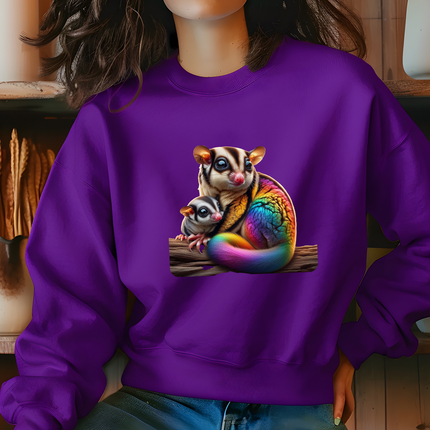 Rainbow Sugar Glider Sweatshirt