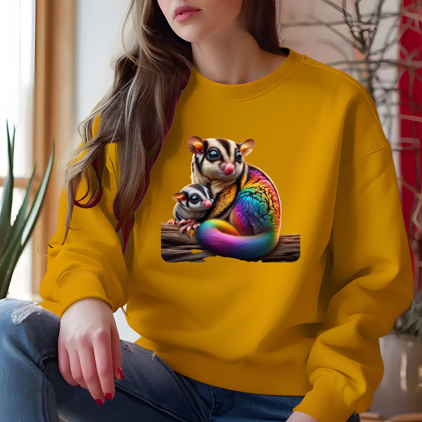 Rainbow Sugar Glider Sweatshirt