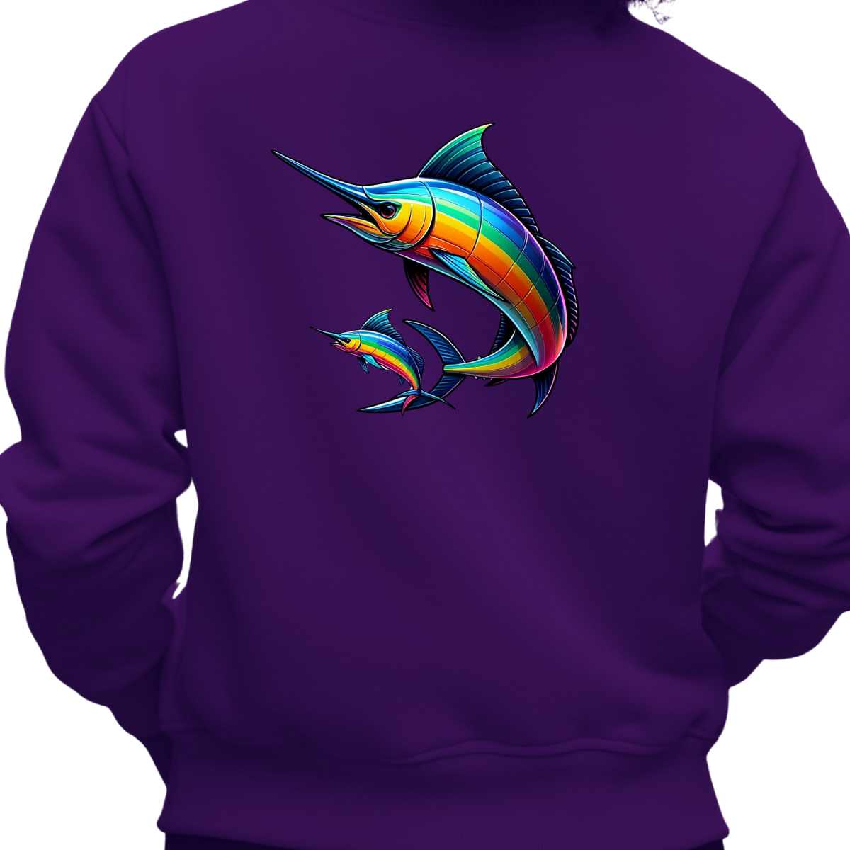 Rainbow Swordfish Sweatshirt