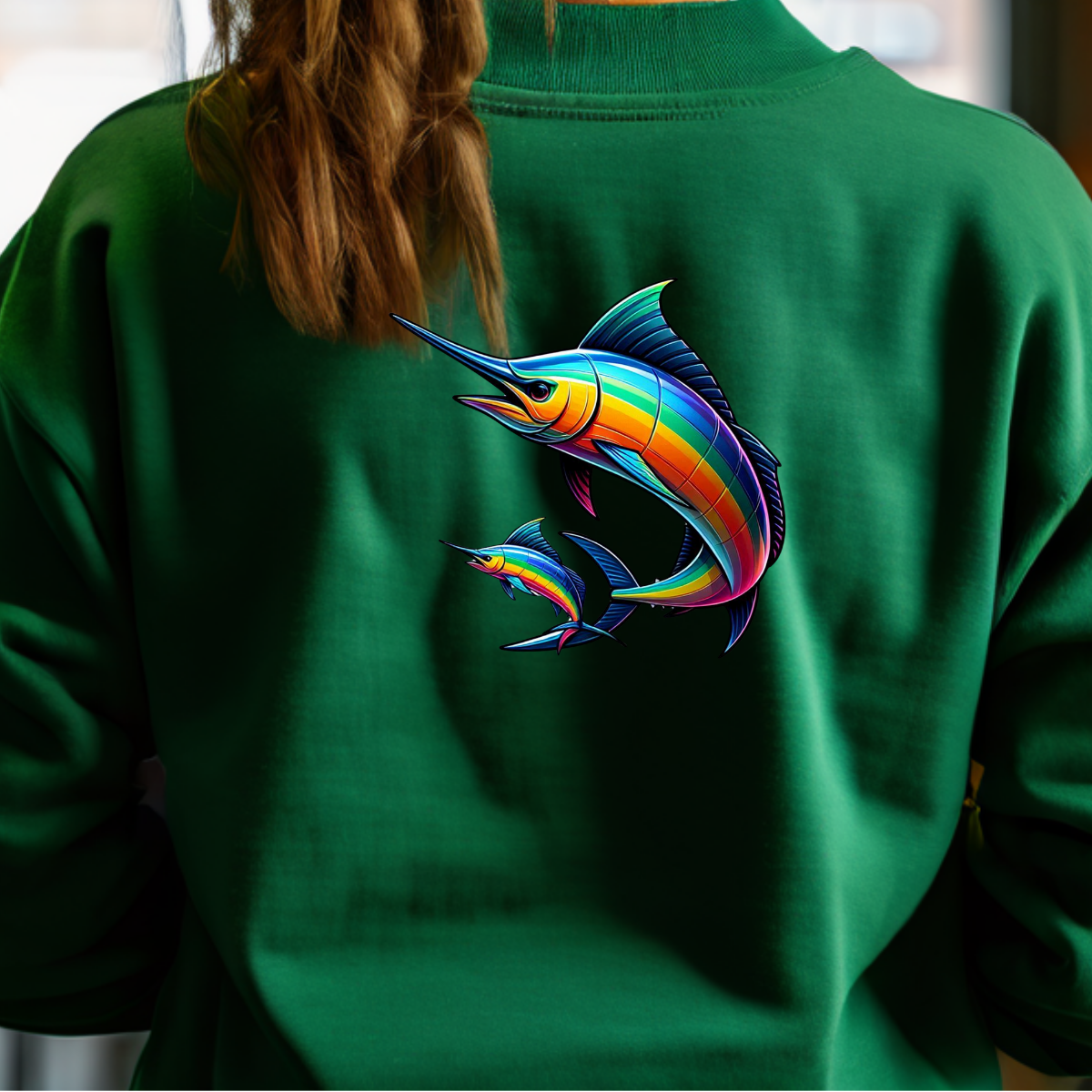 Rainbow Swordfish Sweatshirt