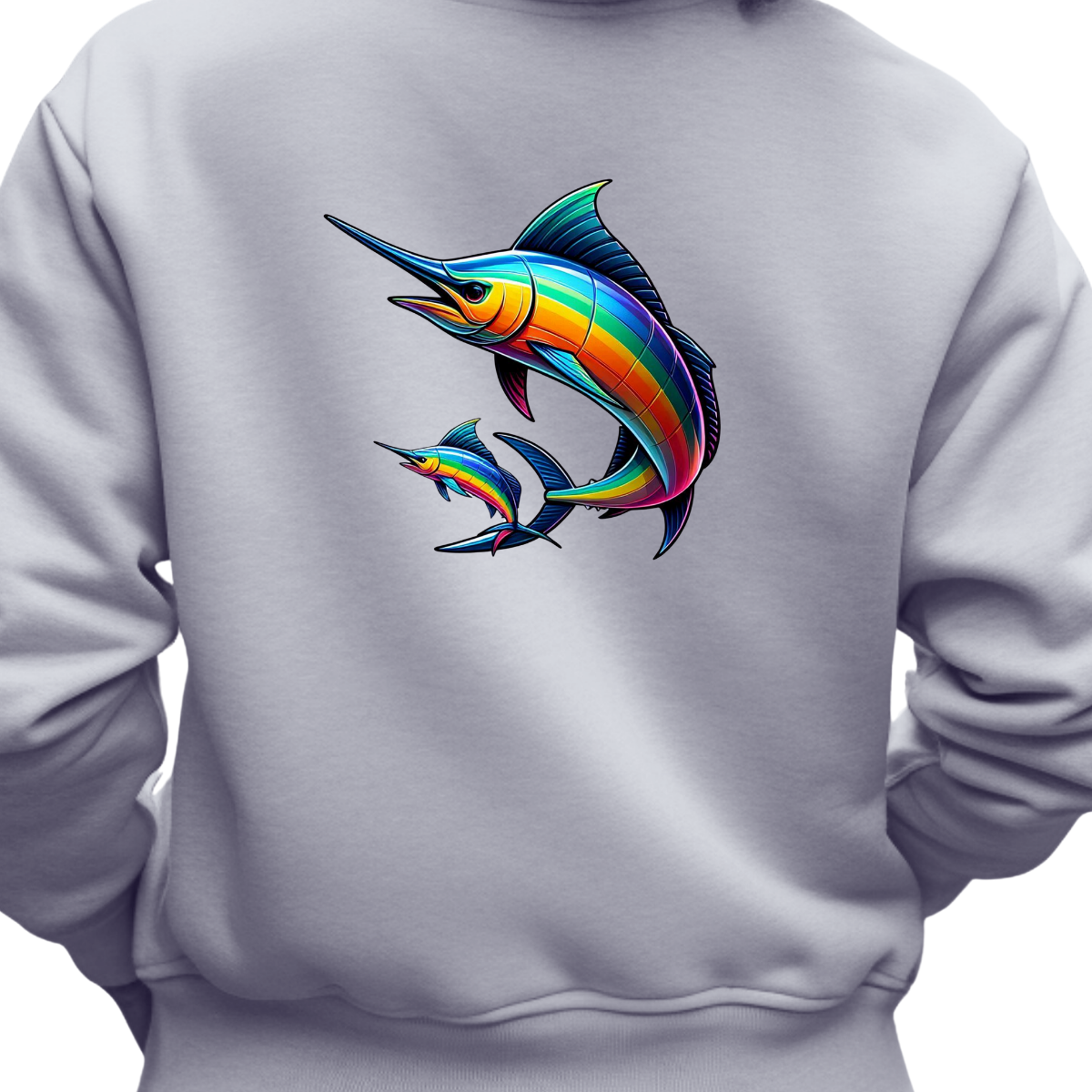 Rainbow Swordfish Sweatshirt