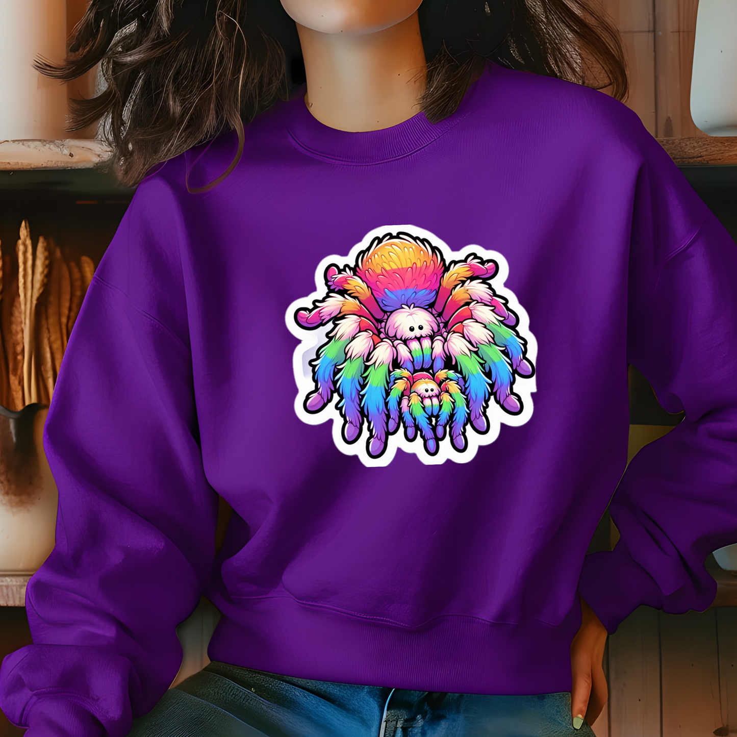 Rainbow Tarantula Sweatshirt