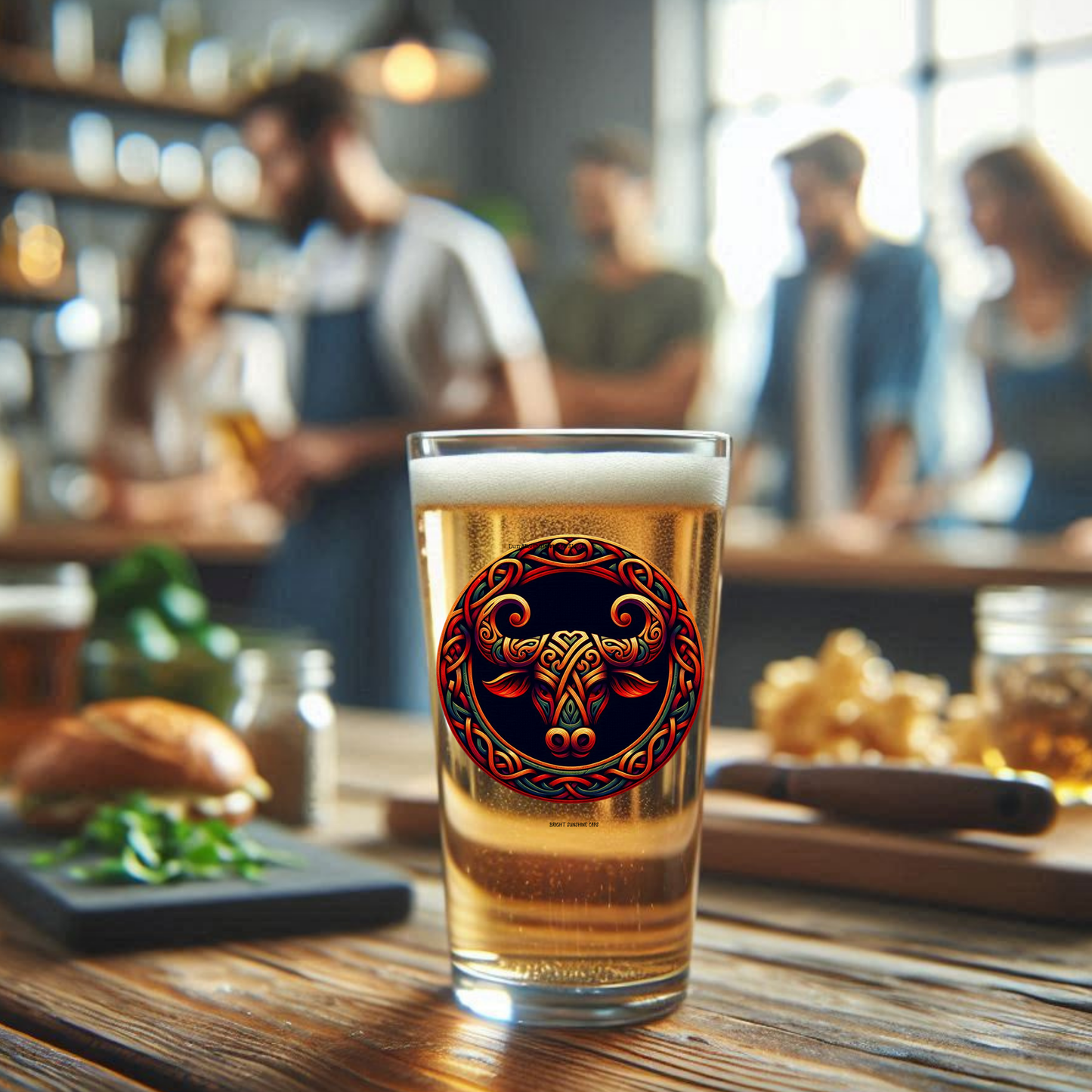 Pint Glass-Taurus