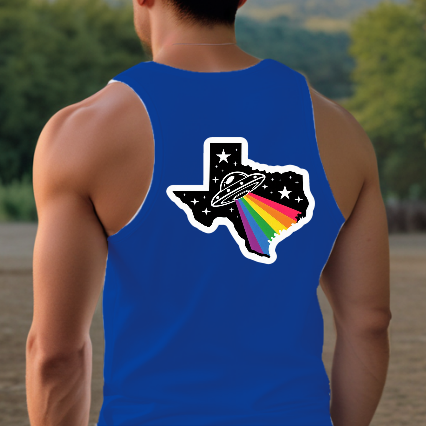 Texas Pride Tank - Back Print