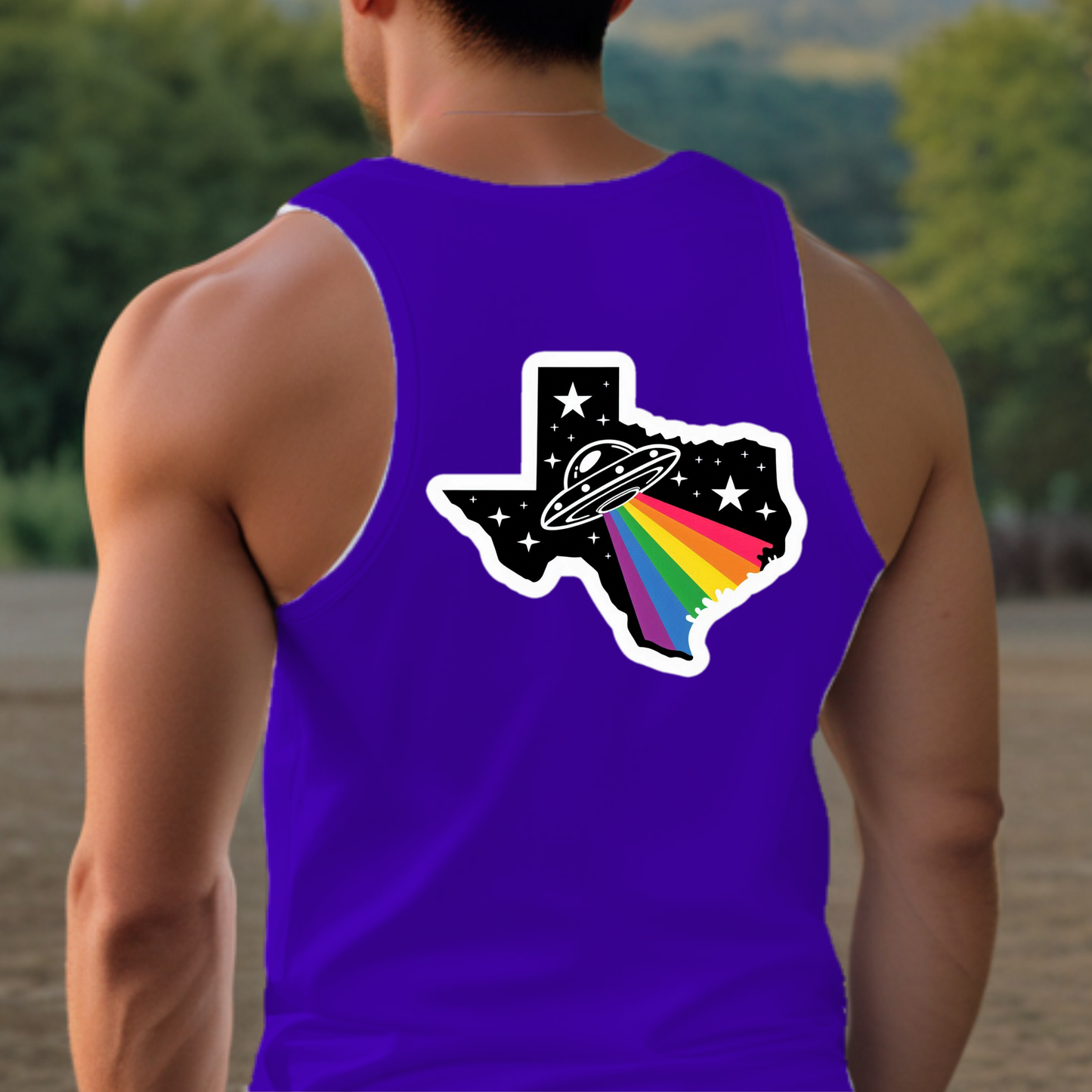 Texas Pride Tank - Back Print