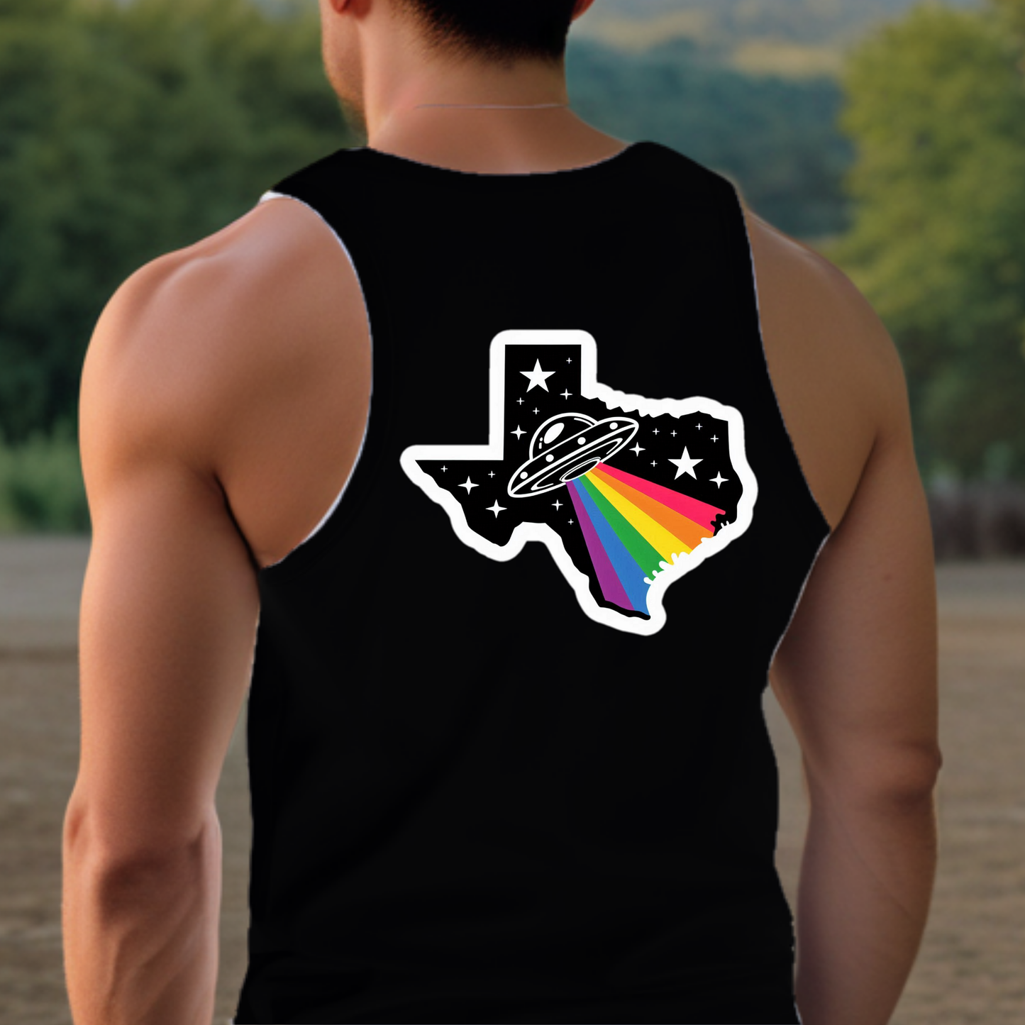 Texas Pride Tank - Back Print