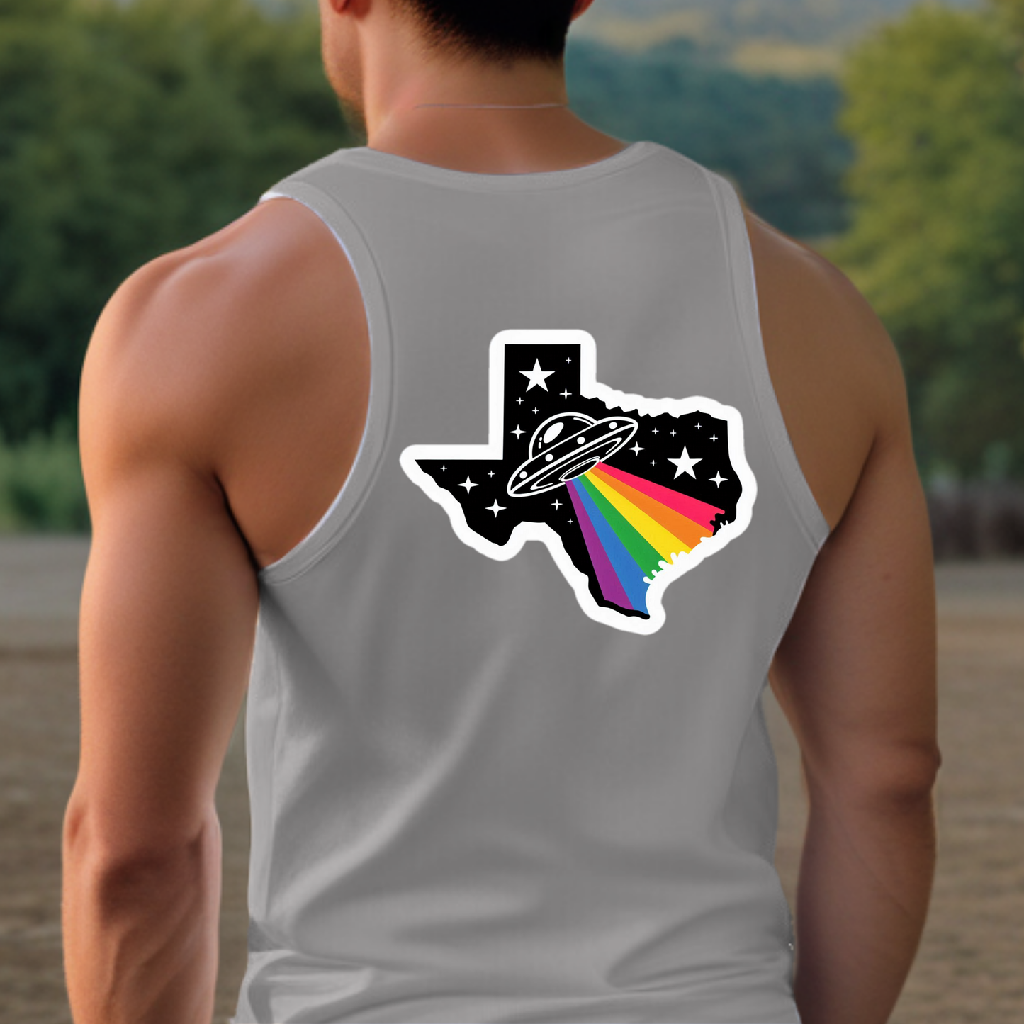 Texas Pride Tank - Back Print