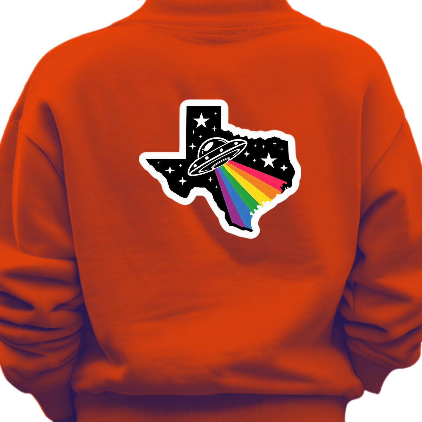 Texas PRIDE Sweatshirt On the Back