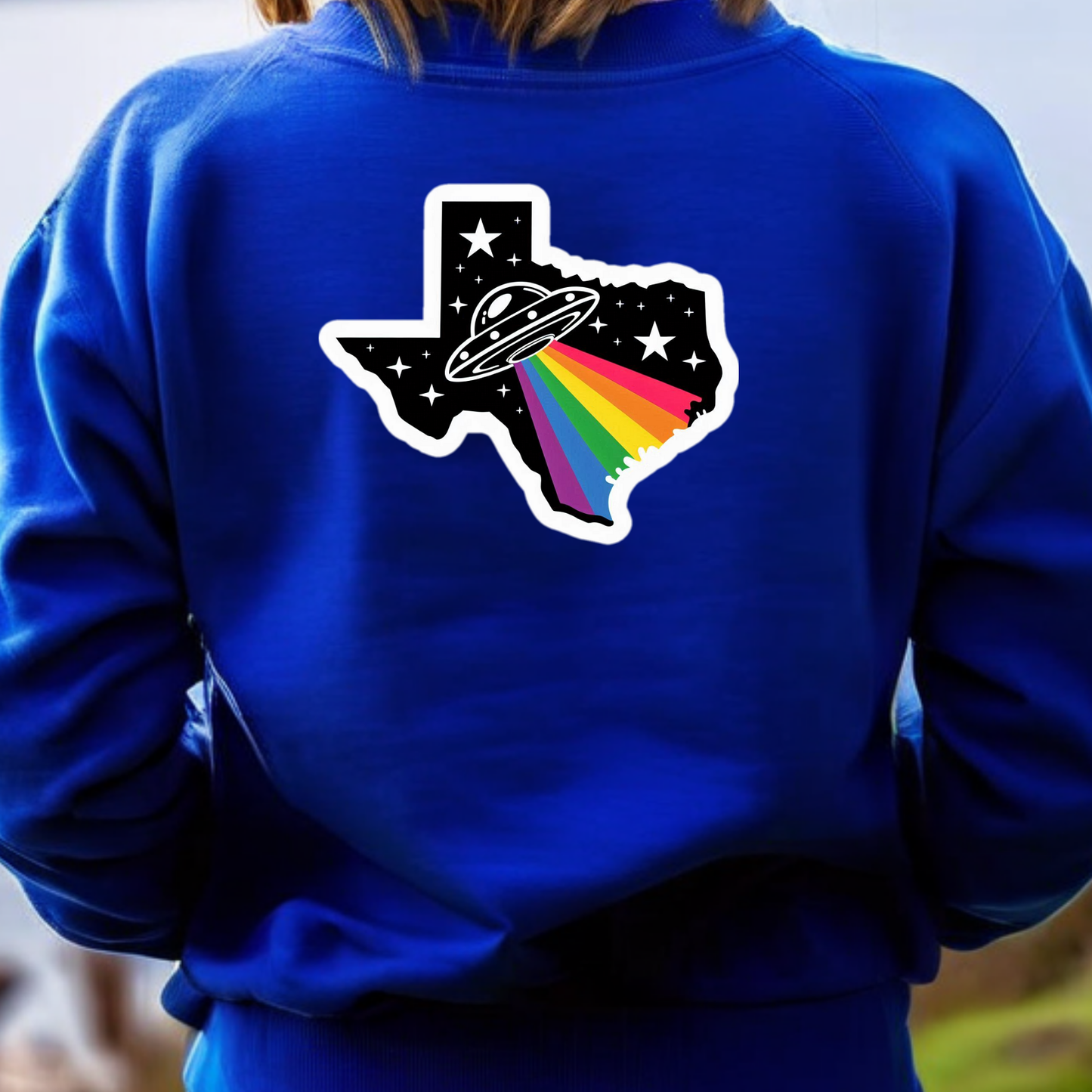 Texas PRIDE Sweatshirt On the Back