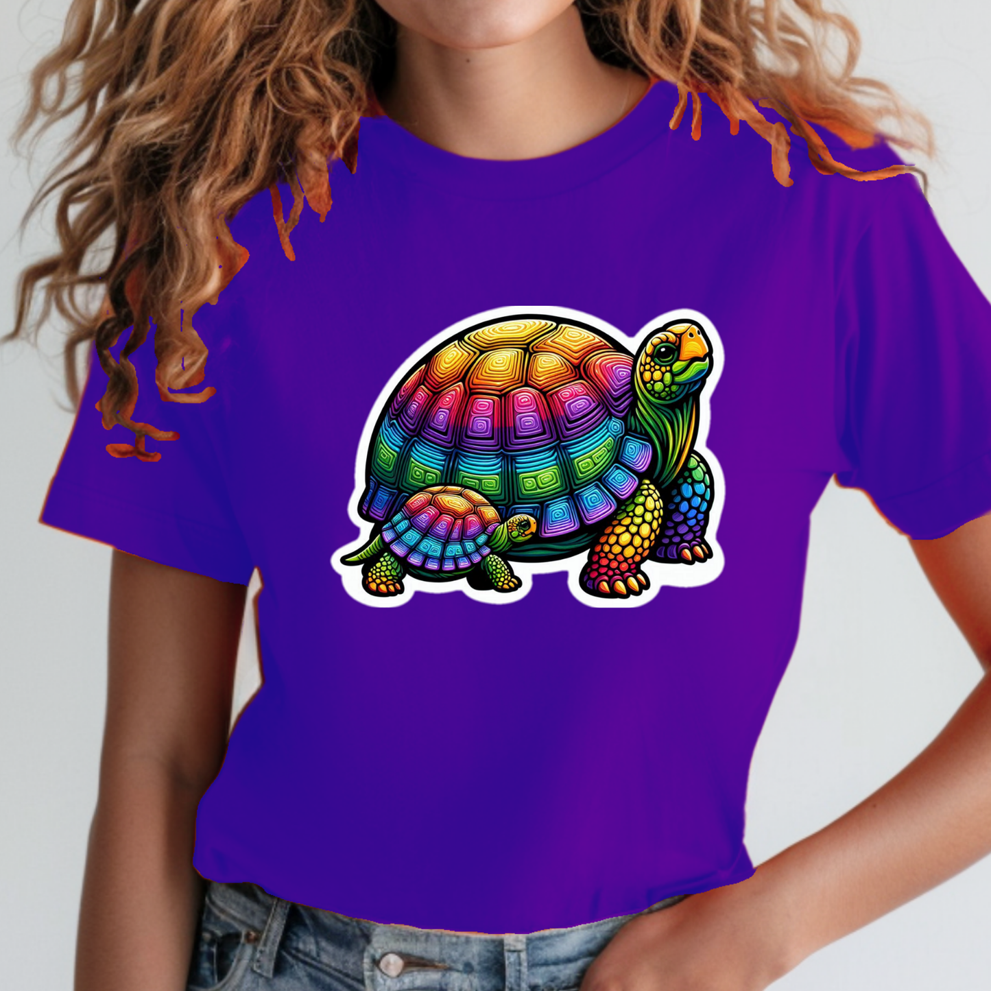 Rainbow Animals T-Shirt Collection: Tortoises