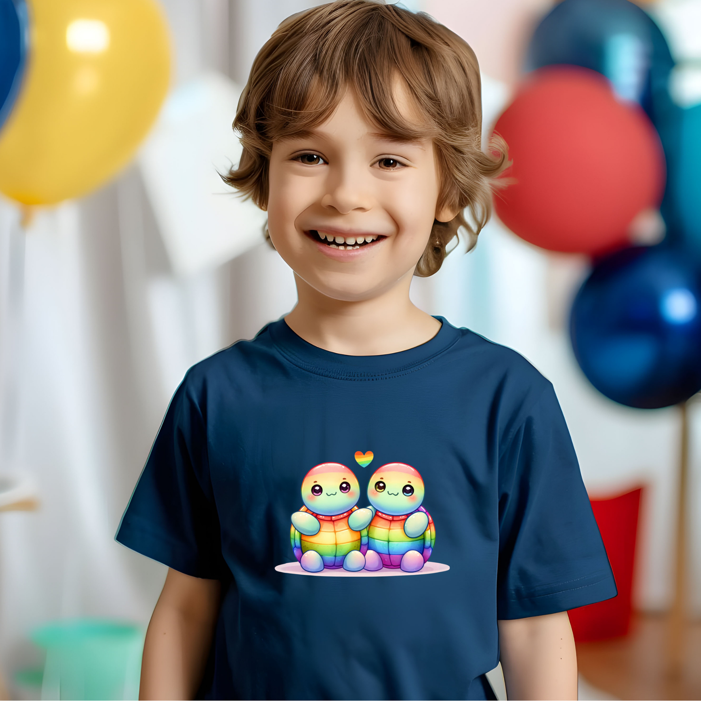 Toddler T-shirt - Fun and Colorful Turtle Design