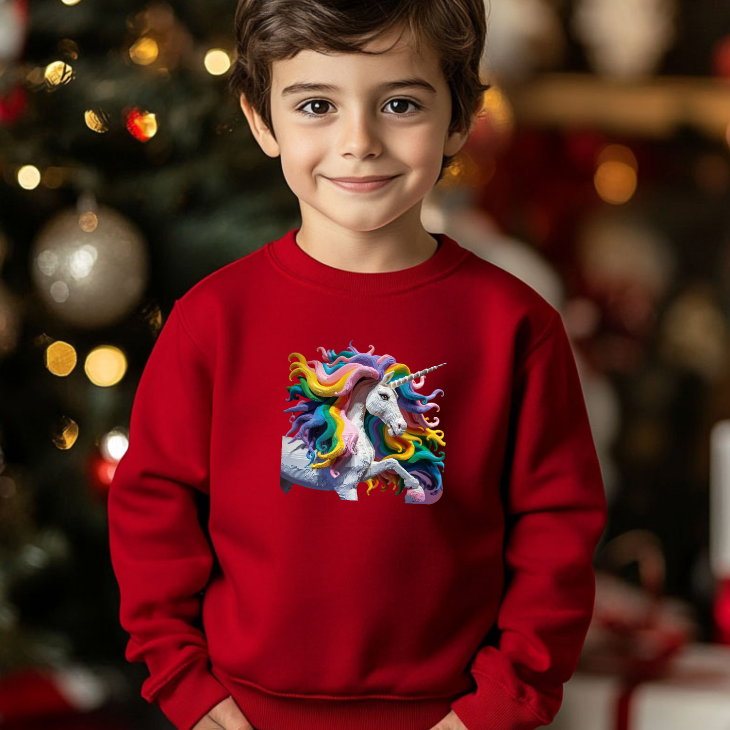 Toddler Sweatshirt - Cute Rainbow Unicorns