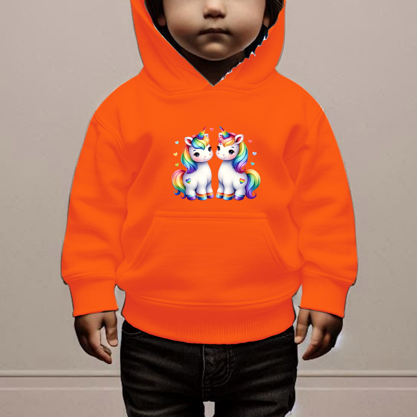Rainbow Unicorns Toddler Hoodie