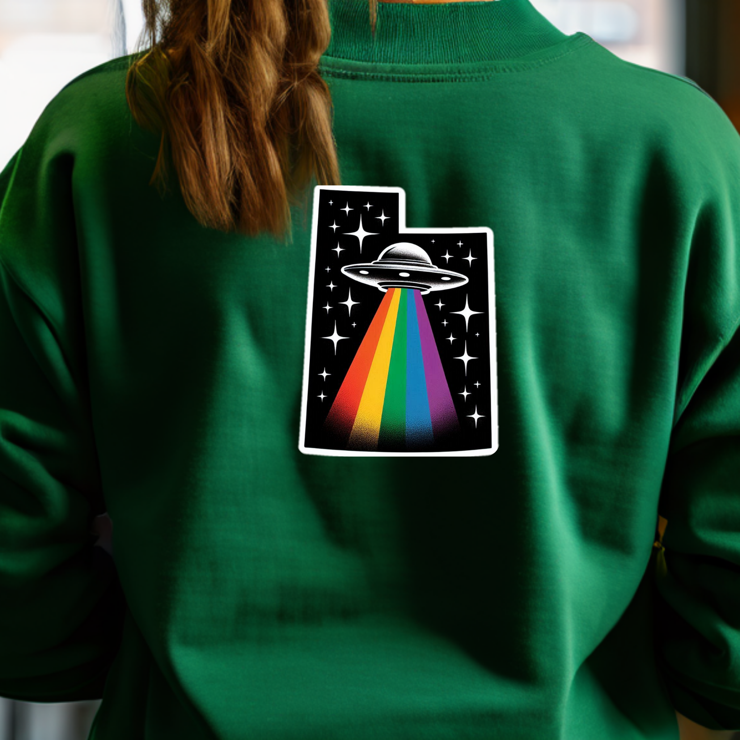 Utah PRIDE Sweatshirt On the Back