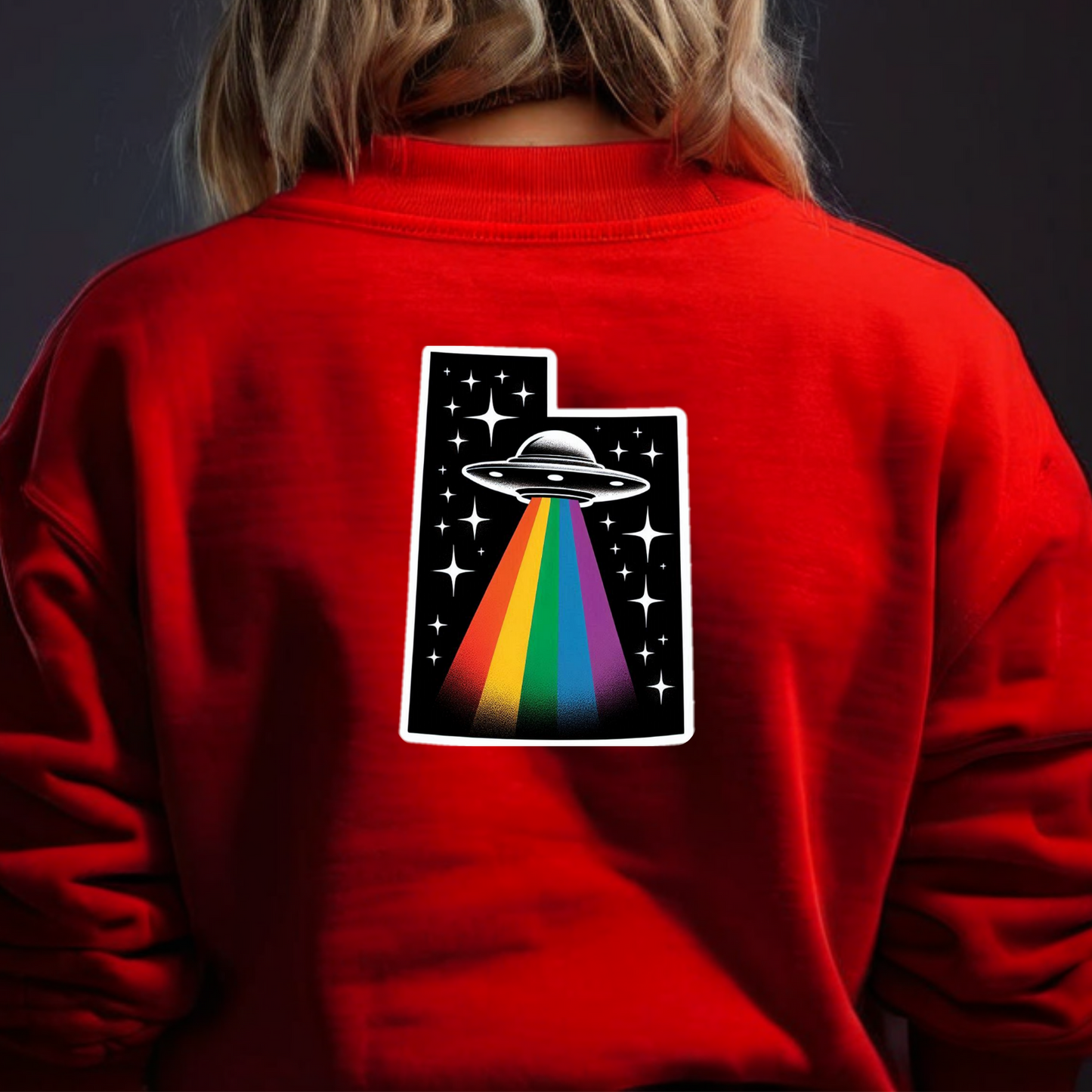 Utah PRIDE Sweatshirt On the Back