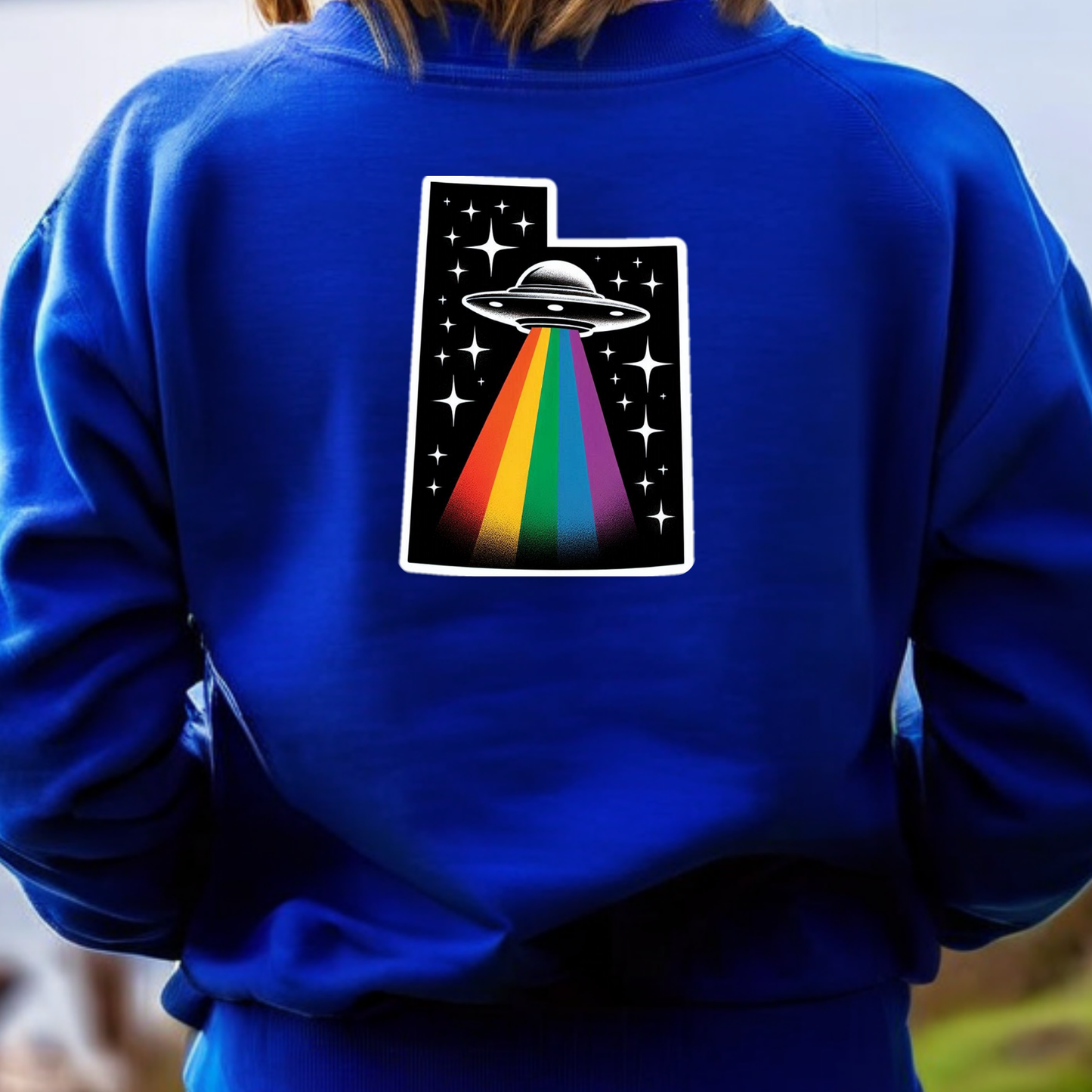 Utah PRIDE Sweatshirt On the Back
