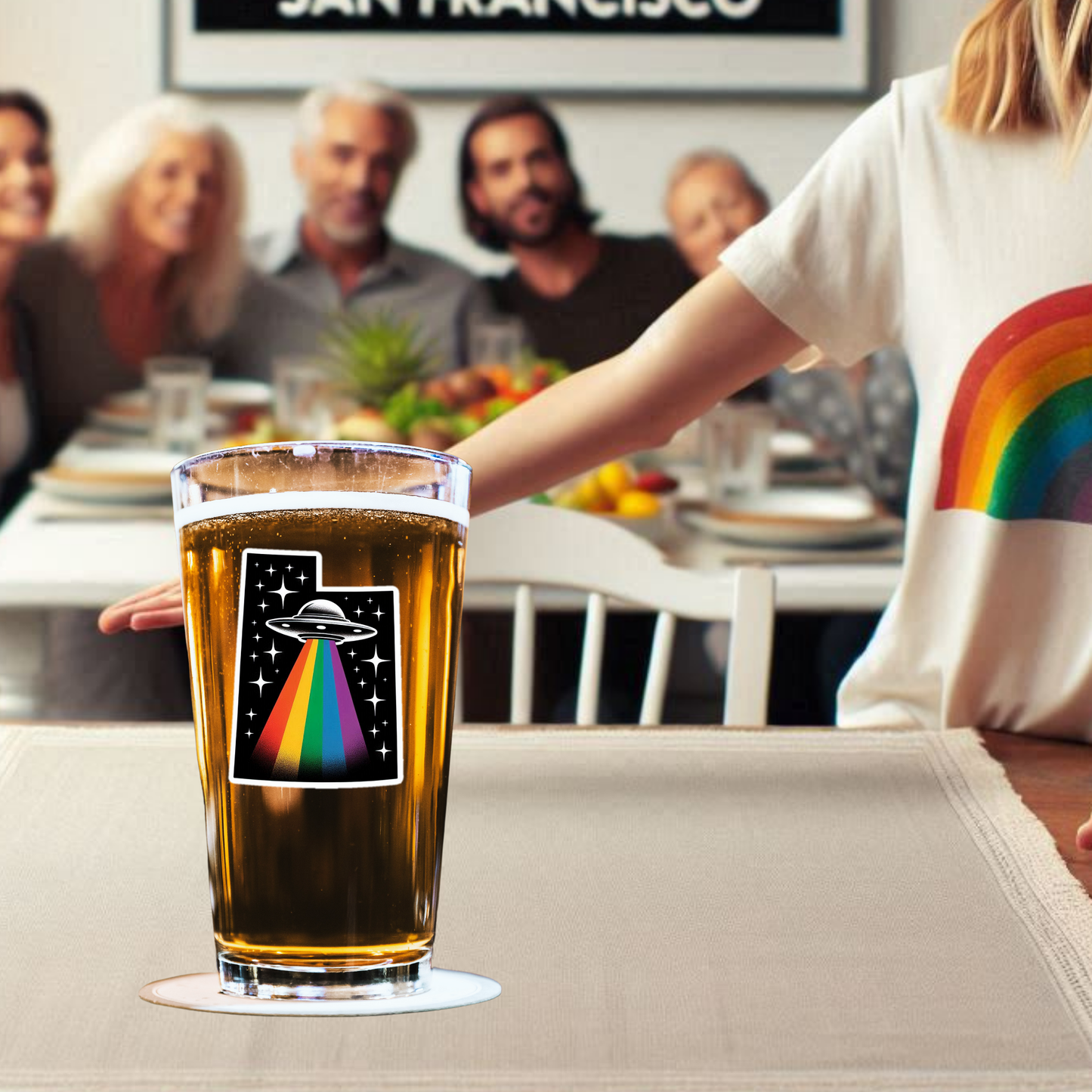 Utah Alien Pride Pint