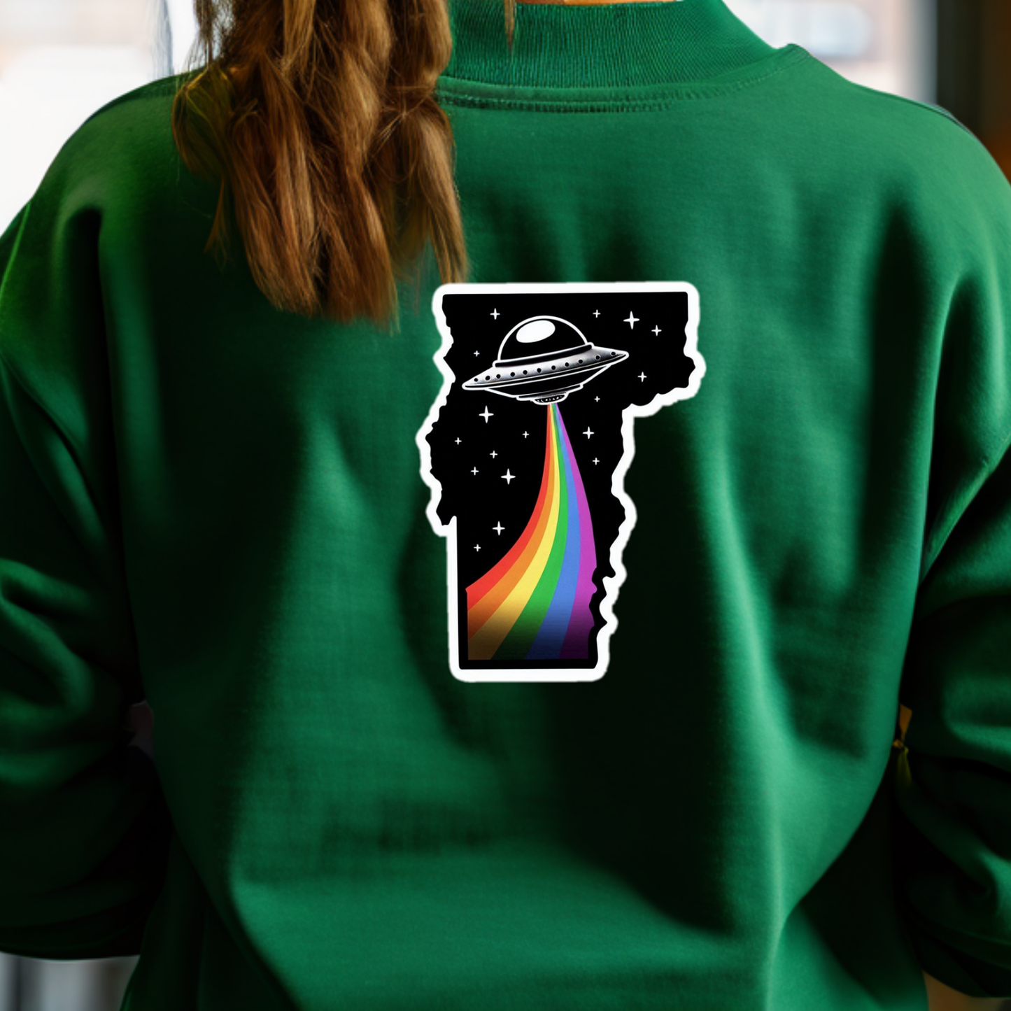 Vermont PRIDE Sweatshirt - On the Back