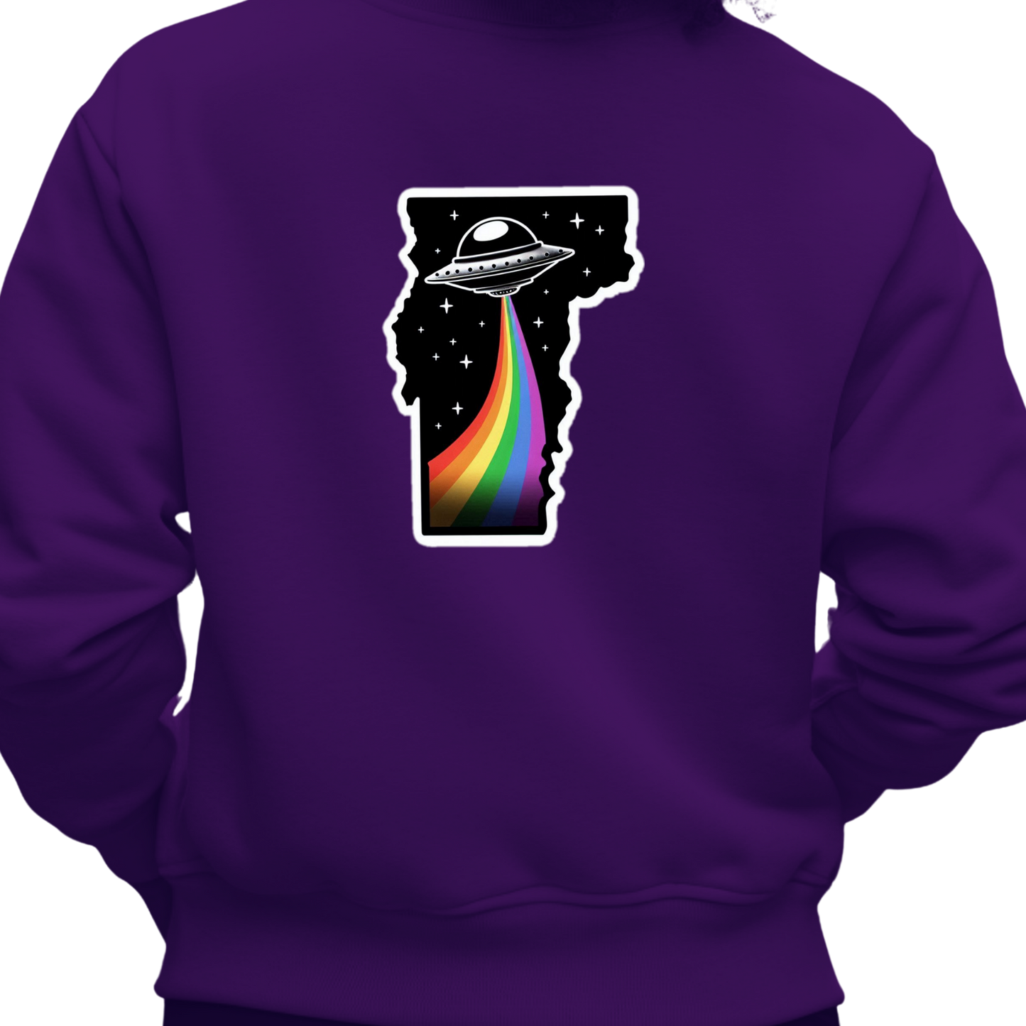 Vermont PRIDE Sweatshirt - On the Back