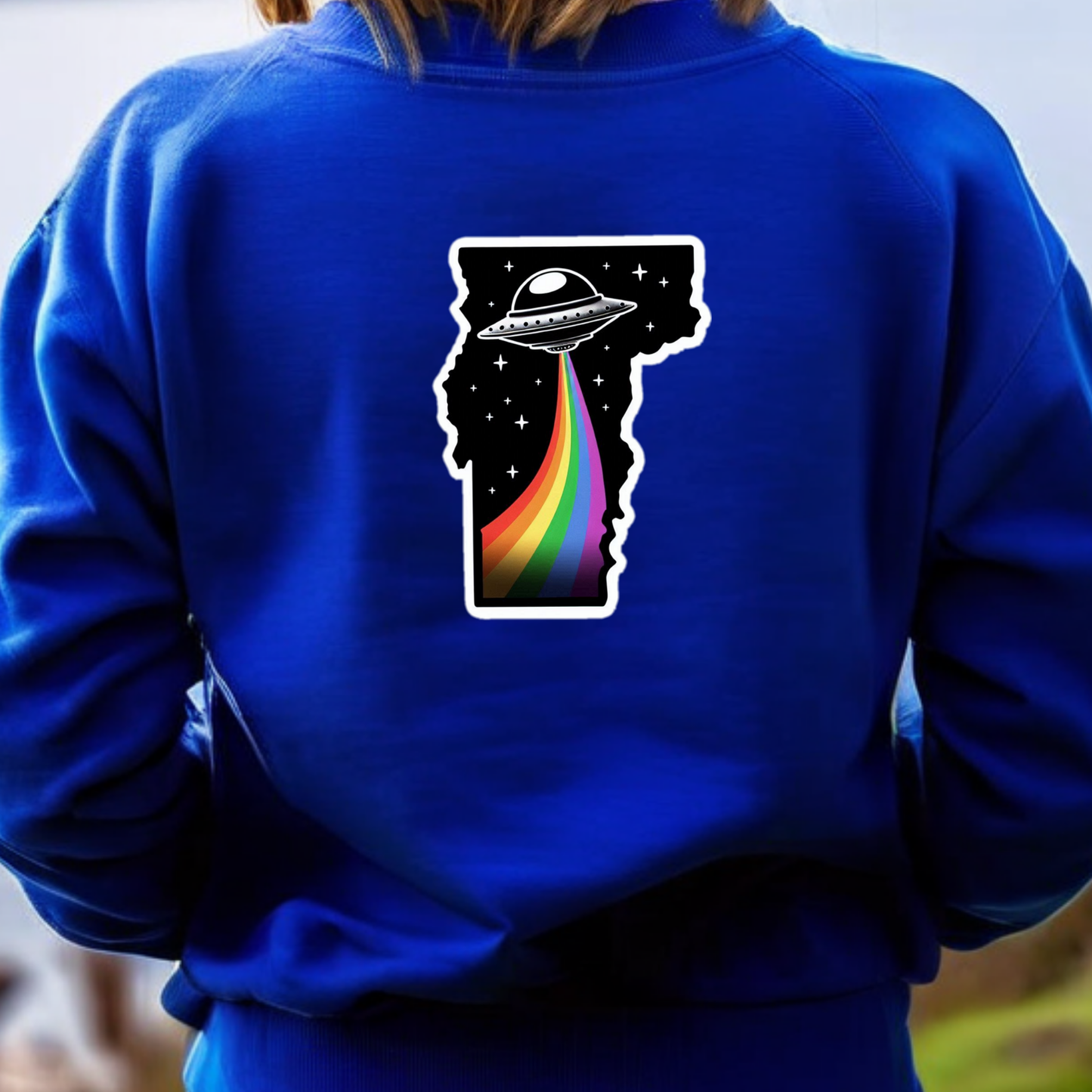 Vermont PRIDE Sweatshirt - On the Back