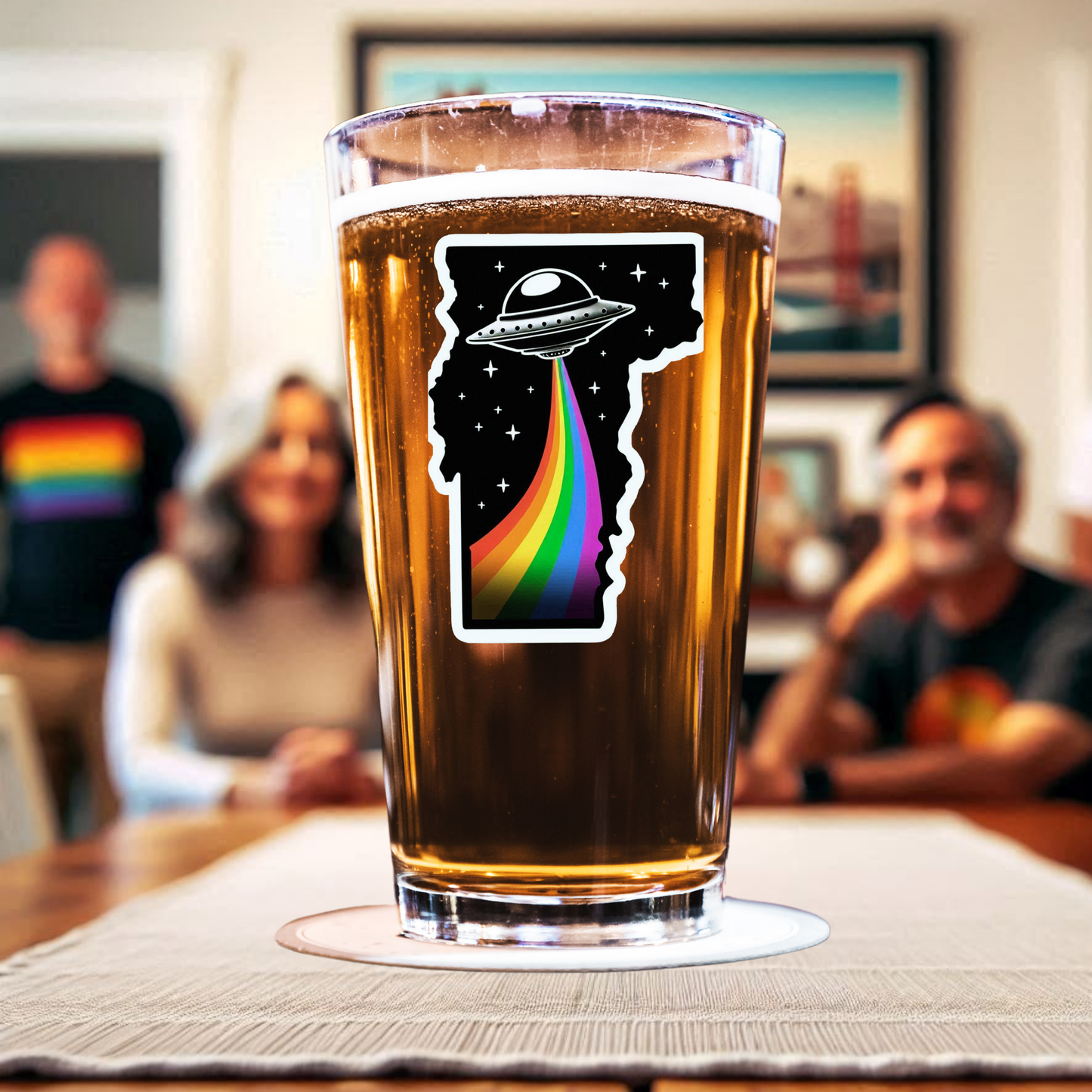 Vermont Alien Pride Pint