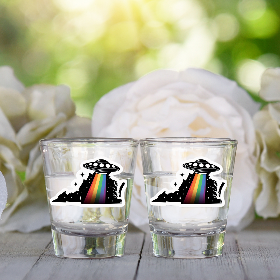 PRIDE Virginia Shot Glasses