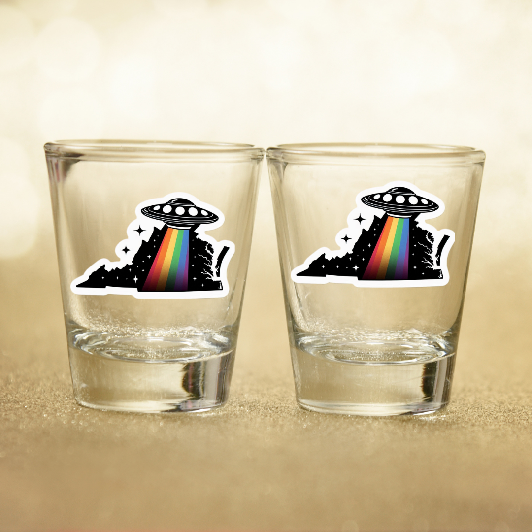 PRIDE Virginia Shot Glasses