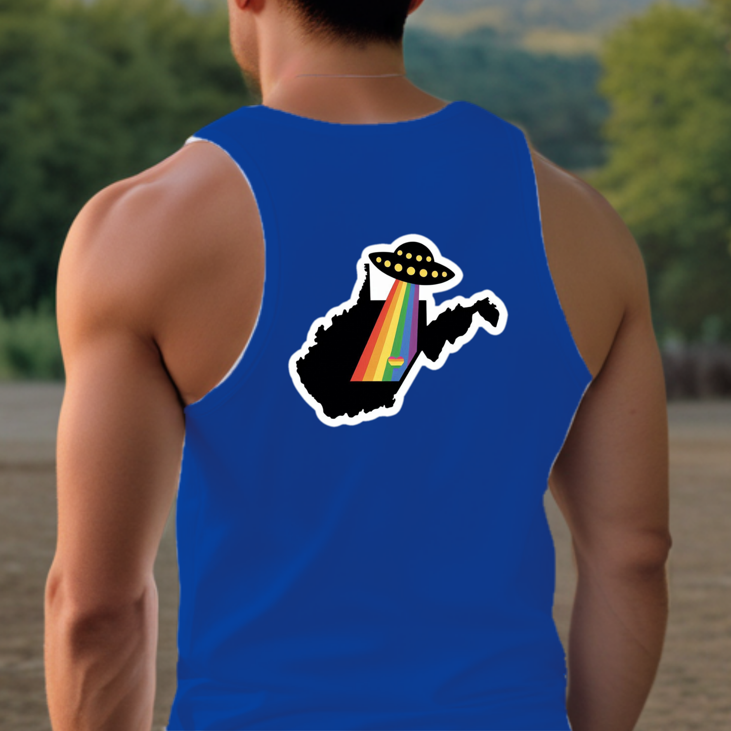 West Virginia Pride Tank - Back Print