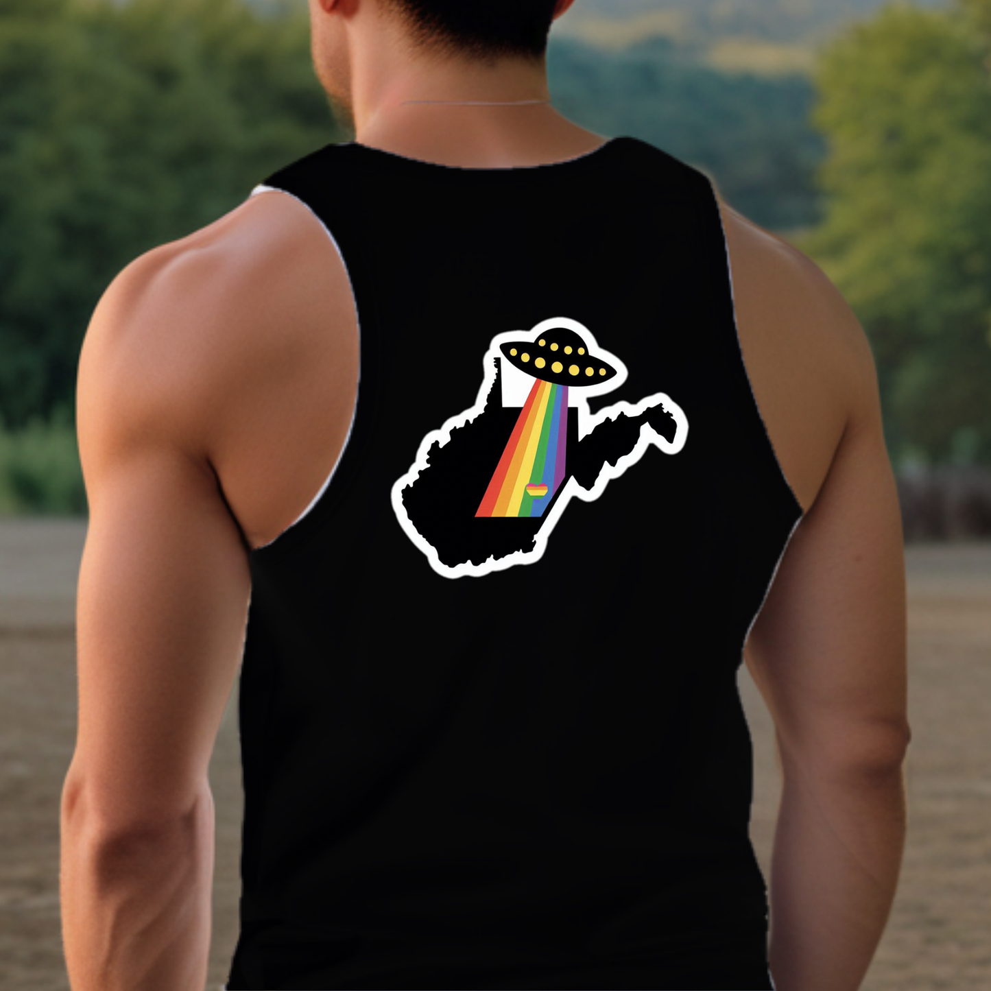 West Virginia Pride Tank - Back Print