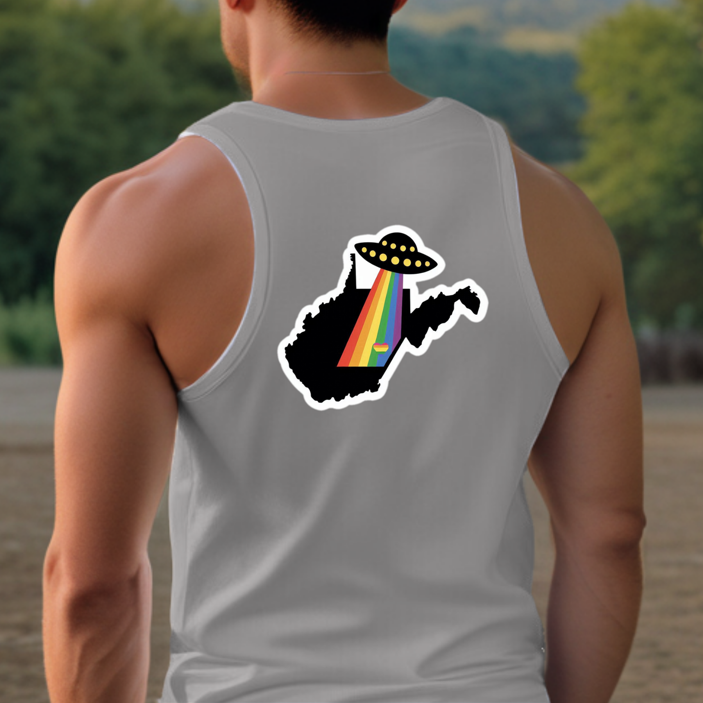 West Virginia Pride Tank - Back Print