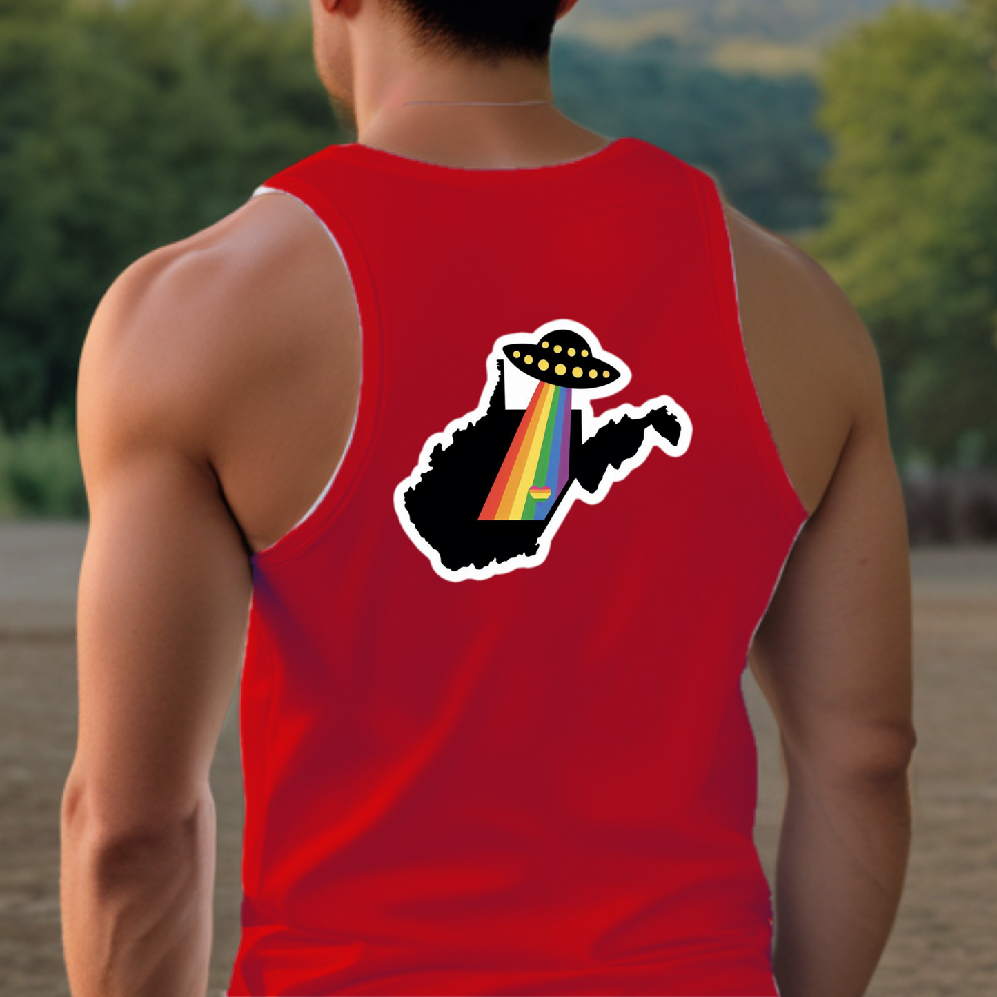West Virginia Pride Tank - Back Print