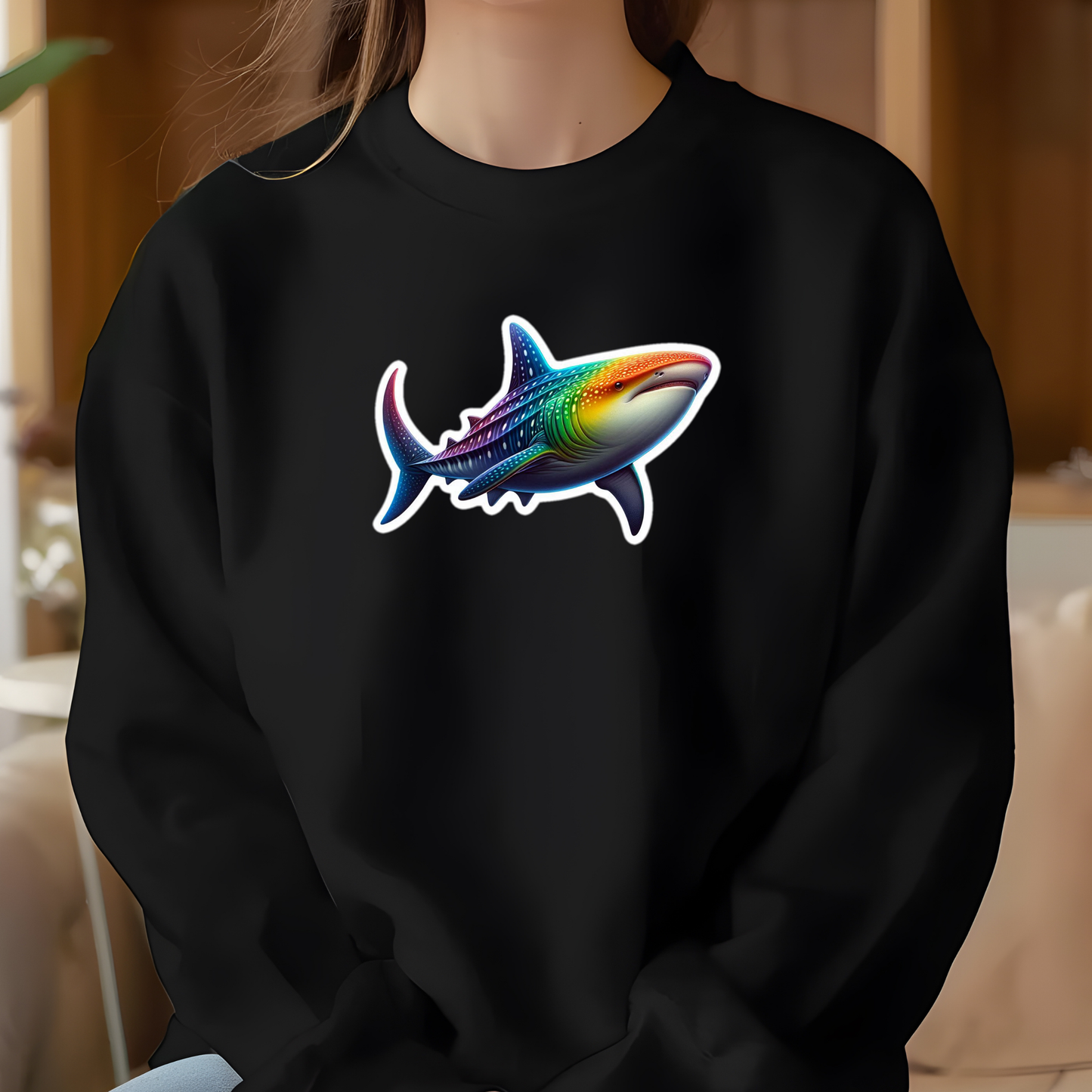 Rainbow Whale Shark Sweatshirt