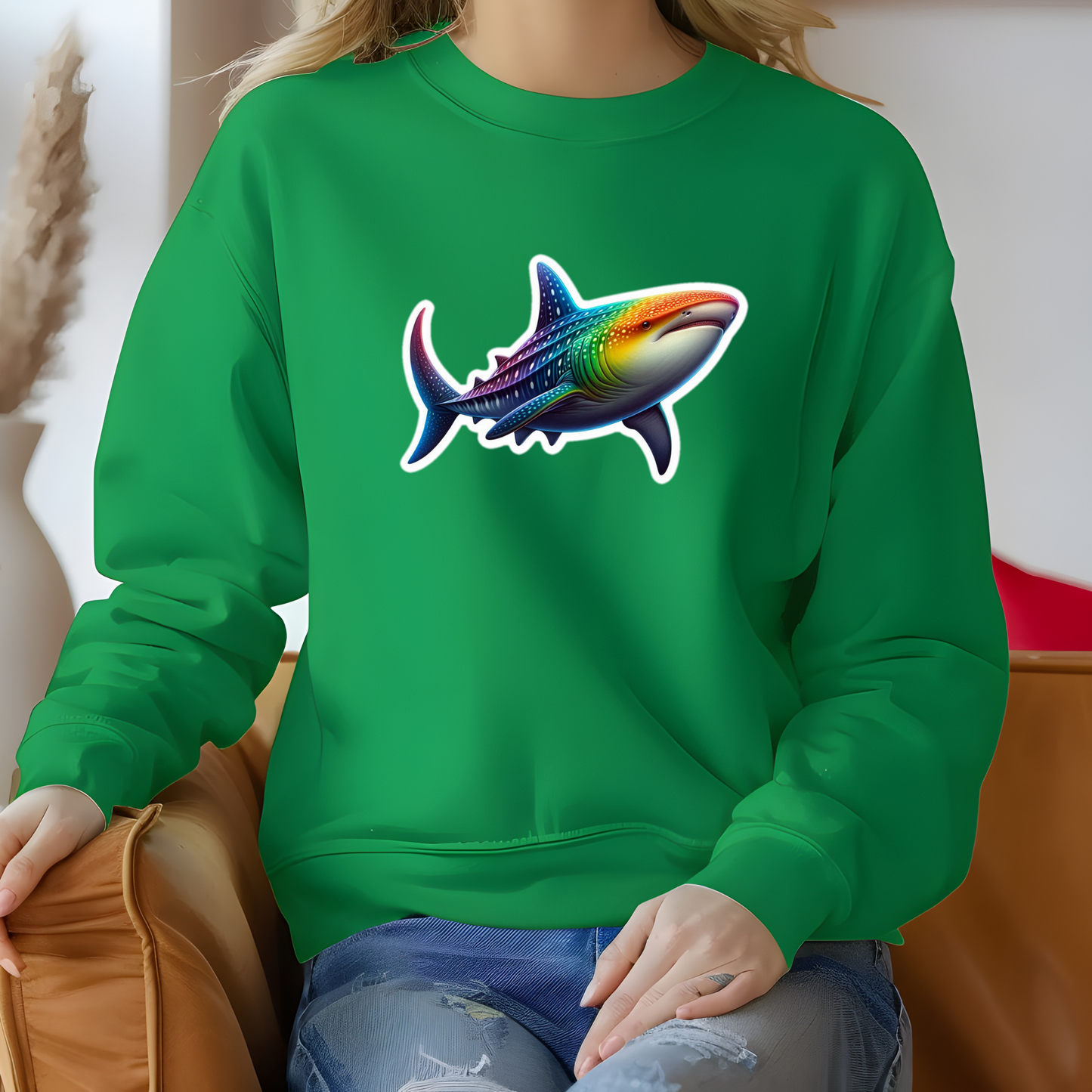 Rainbow Whale Shark Sweatshirt