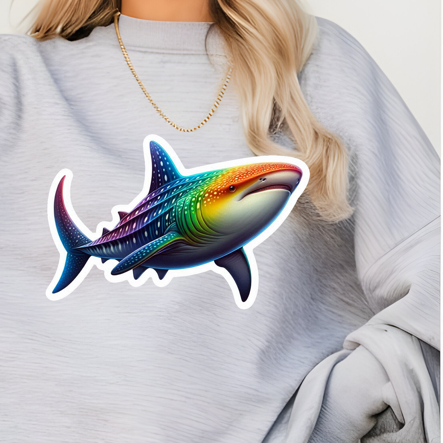 Rainbow Whale Shark Sweatshirt