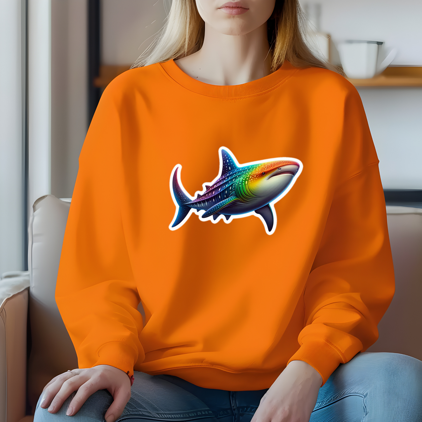 Rainbow Whale Shark Sweatshirt