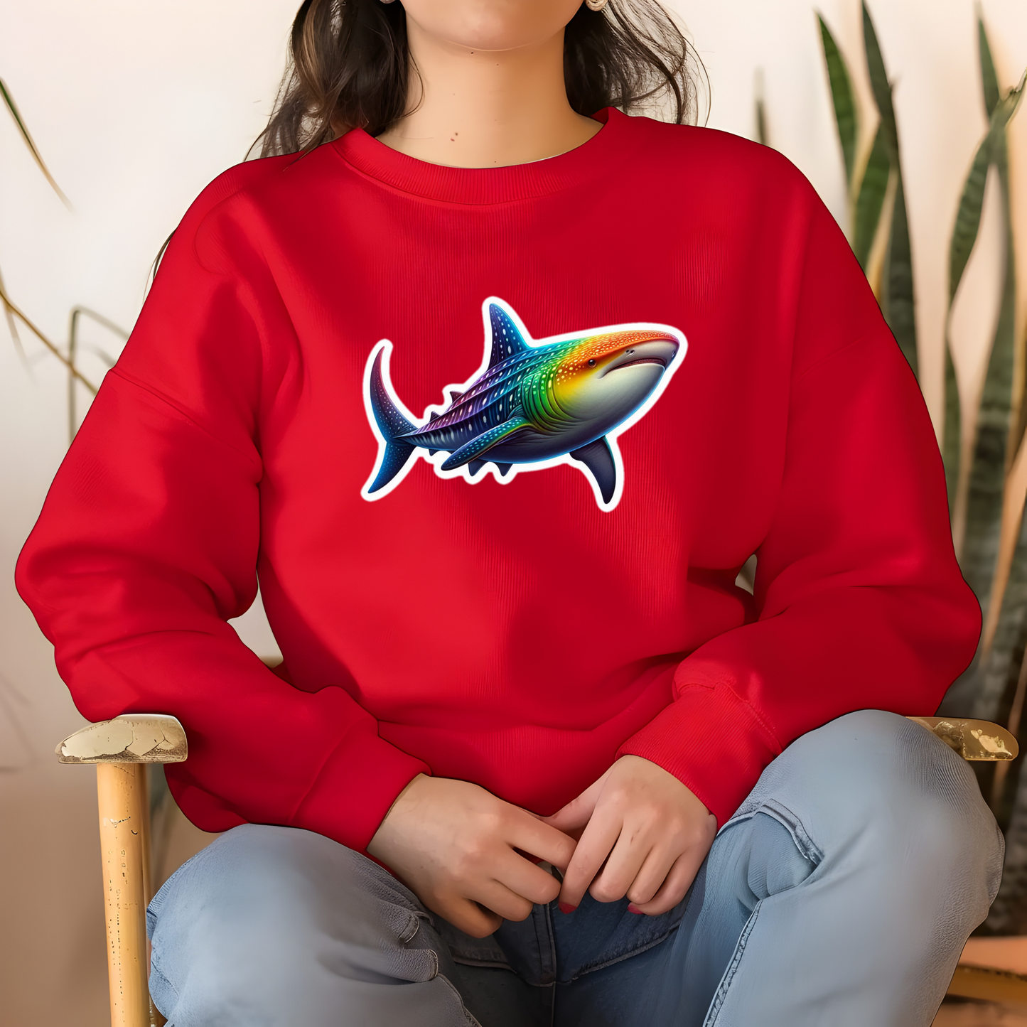 Rainbow Whale Shark Sweatshirt