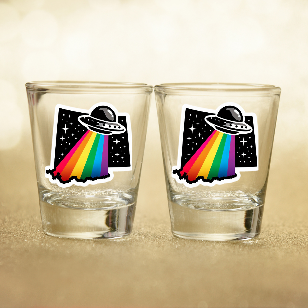 PRIDE Wyoming Shot Glasses