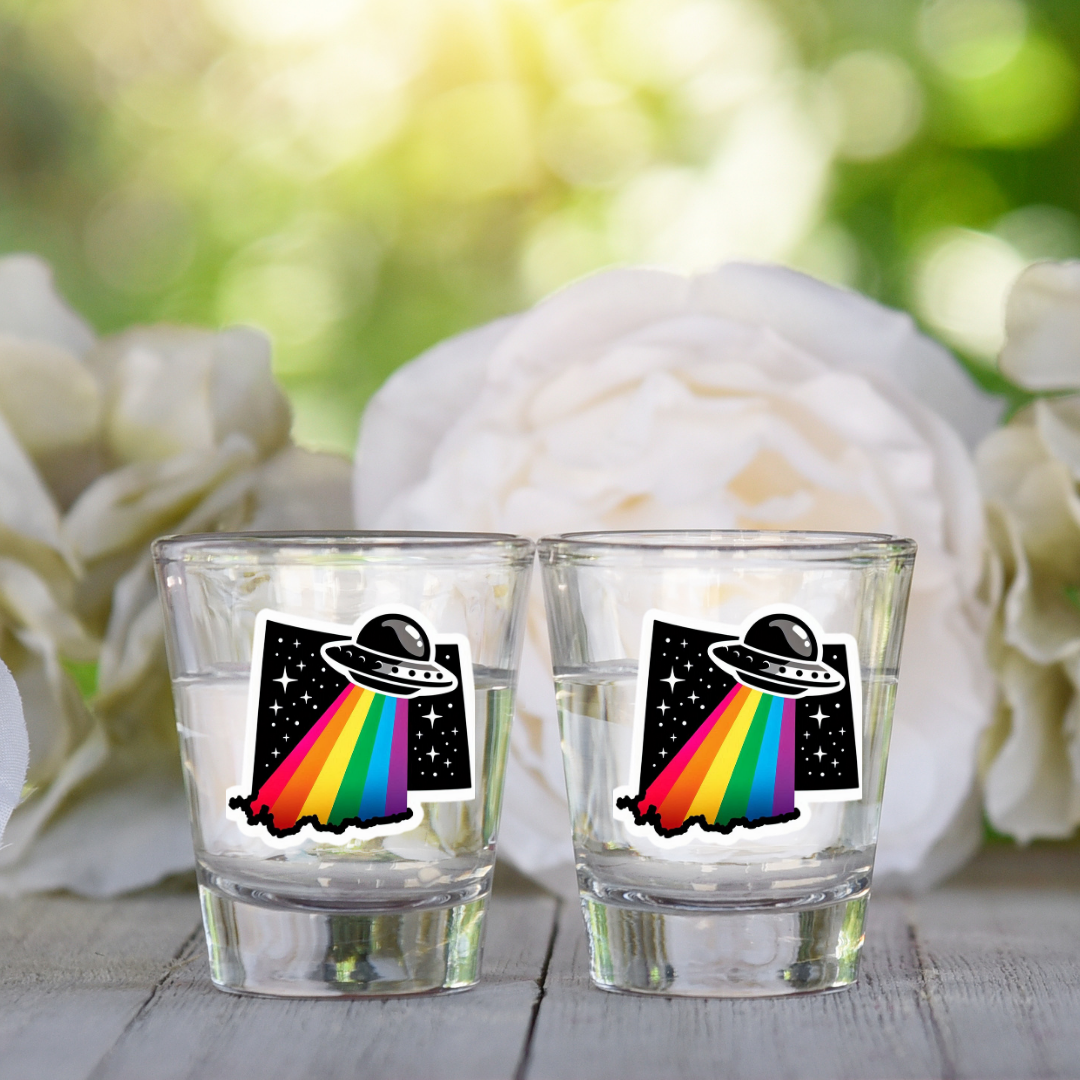PRIDE Wyoming Shot Glasses