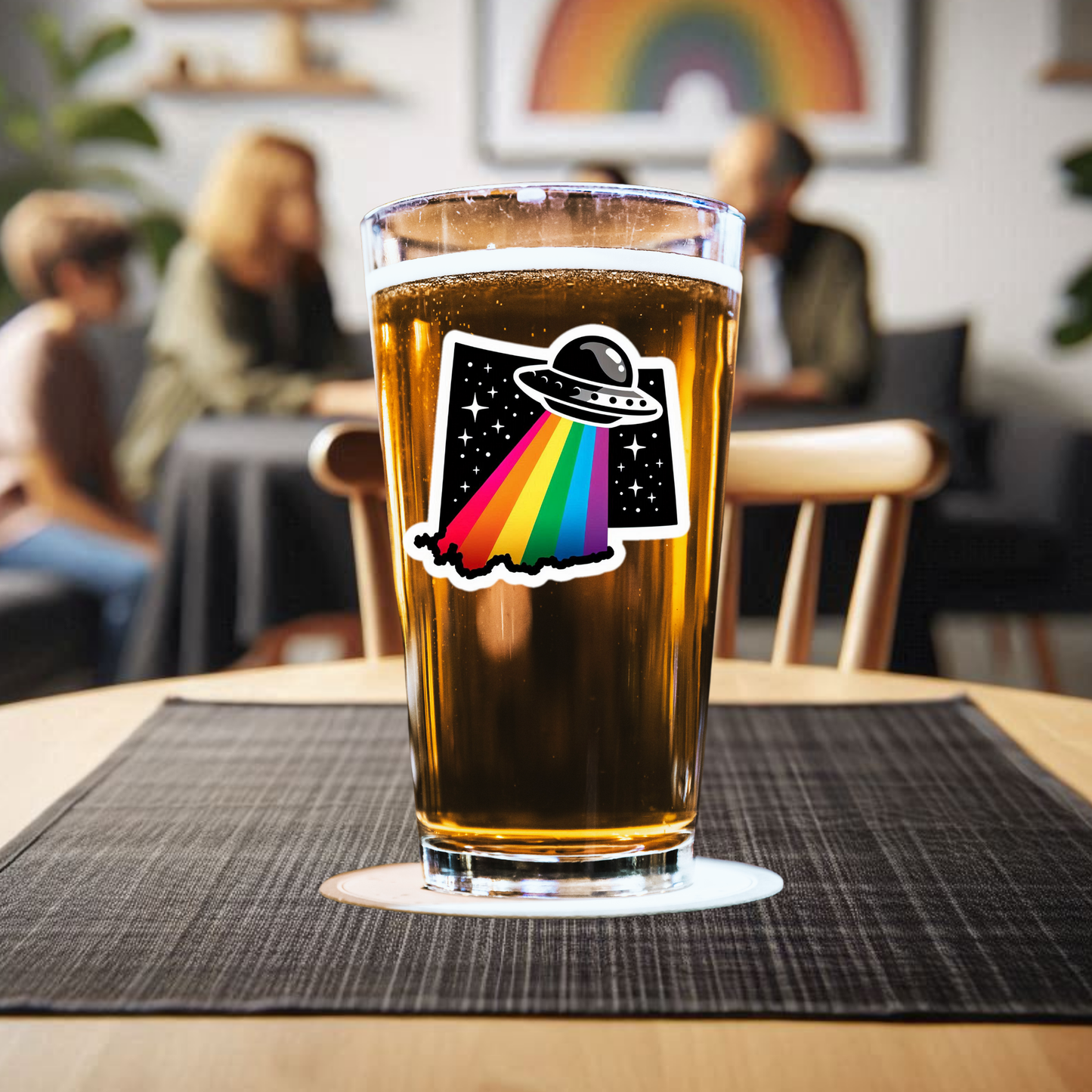 Wyoming Alien Pride Pint