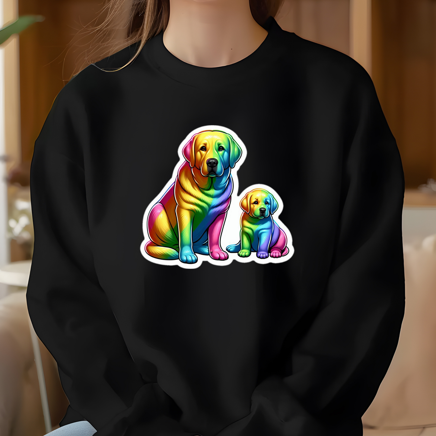 Rainbow Yellow Labs Sweatshirt