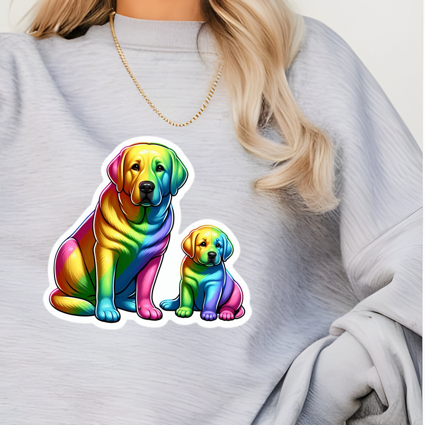 Rainbow Yellow Labs Sweatshirt