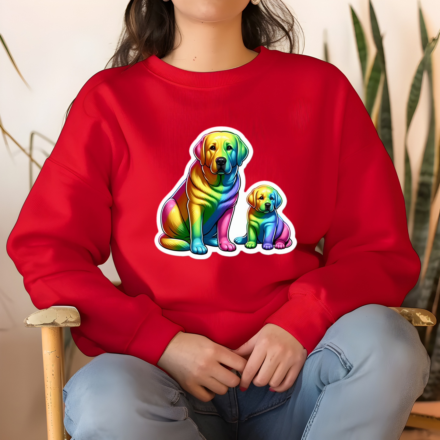 Rainbow Yellow Labs Sweatshirt