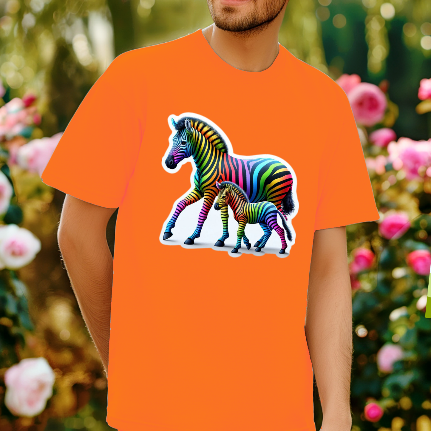 Rainbow Animals T-Shirt Collection: Zebra and Colt