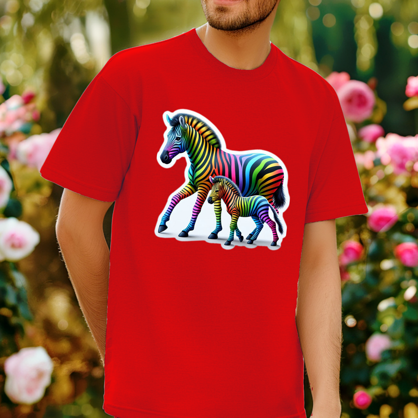 Rainbow Animals T-Shirt Collection: Zebra and Colt