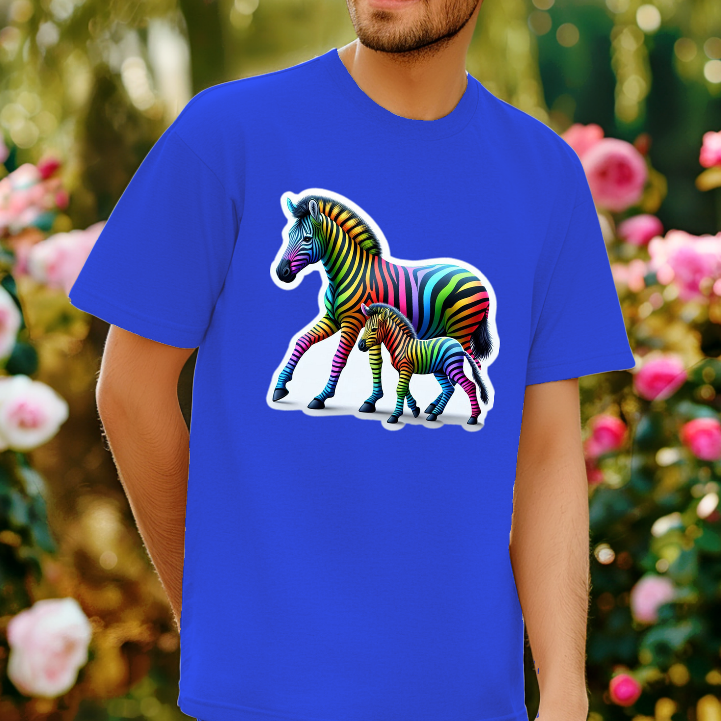Rainbow Animals T-Shirt Collection: Zebra and Colt