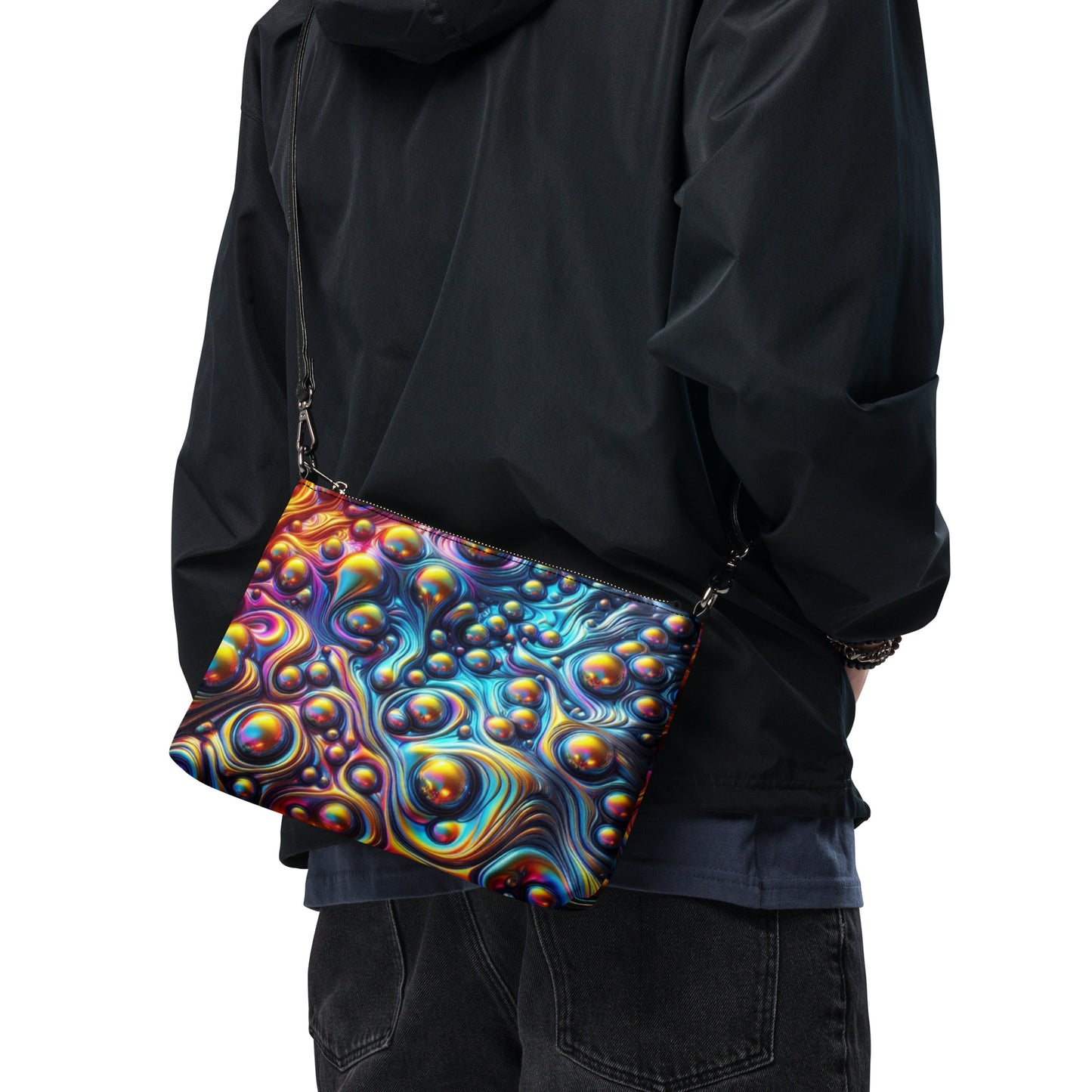 Exclusive Molten Rainbow Crossbody Bag