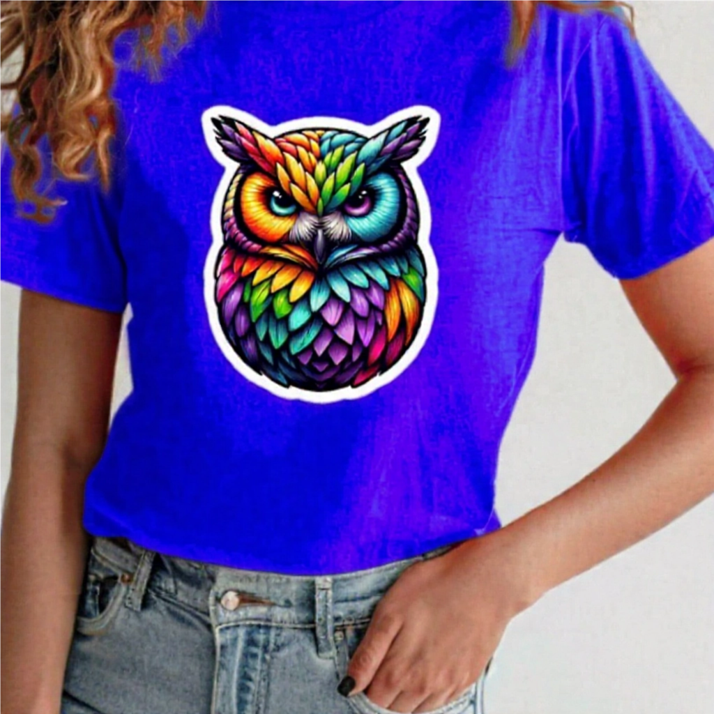 Rainbow Animals T-Shirt Collection: Owl